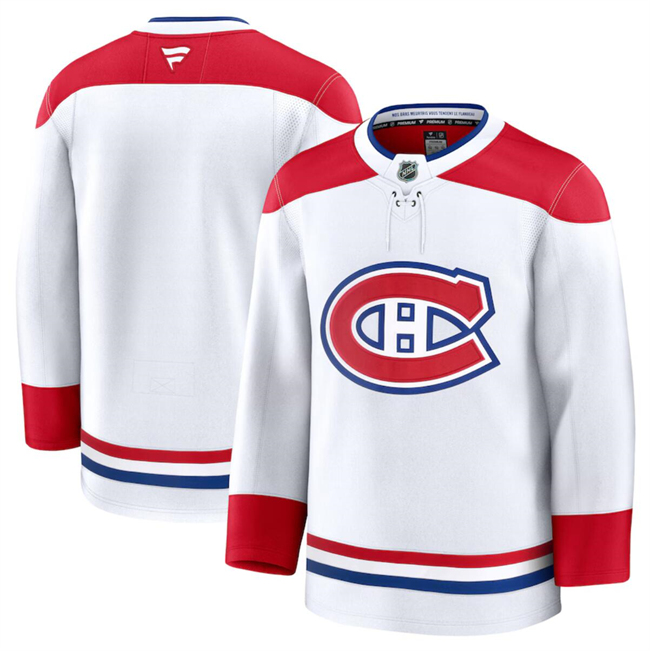 Montreal Canadiens White 2024-25 Away Stitched Hockey Jersey