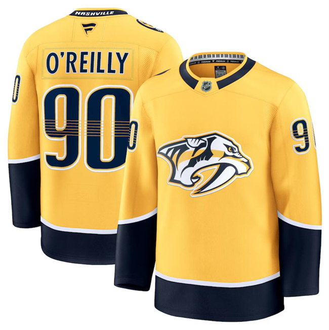 Nashville Predators #90 Ryan O'Reilly Gold 2024-25 Home Stitched Hockey Jersey