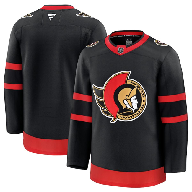 Ottawa Senators Blank Black 2024-25 Home Stitched Hockey Jersey