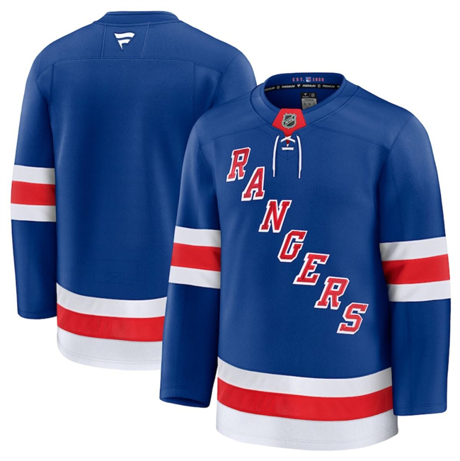New York Rangers Blank Royal 2024-25 Home Stitched Hockey Jersey