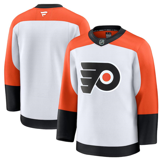 Philadelphia Flyers Blank White 2024-25 Away Stitched Hockey Jersey