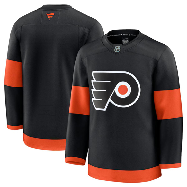 Philadelphia Flyers Blank Black 2024-25 Alternate Stitched Hockey Jersey