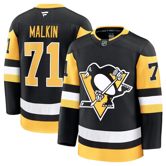 Pittsburgh Penguins #71 Evgeni Malkin Black 2024-25 Home Stitched Hockey Jersey