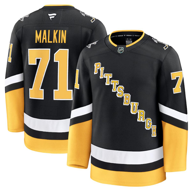 Pittsburgh Penguins #71 Evgeni Malkin Black 2024-25 Alternate Stitched Hockey Jersey