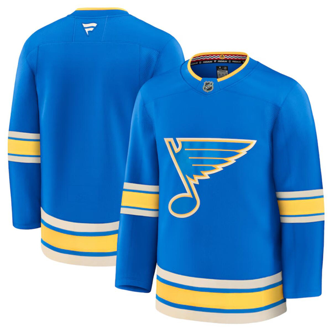 St. Louis Blues Blank Blue 2024-25 Alternate Stitched Hockey Jersey