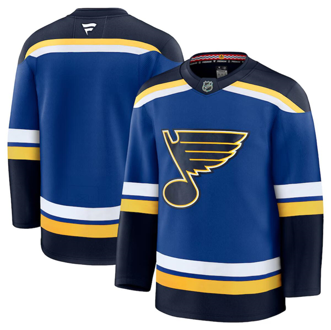St. Louis Blues Blank Blue 2024-25 Home Stitched Hockey Jersey