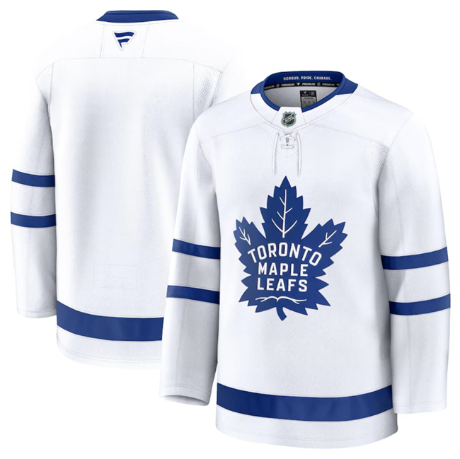 Toronto Maple Leafs Blank White 2024-25 Away Stitched Hockey Jersey
