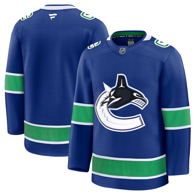 Vancouver Canucks Blank Blue 2024-25 Home Stitched Hockey Jersey