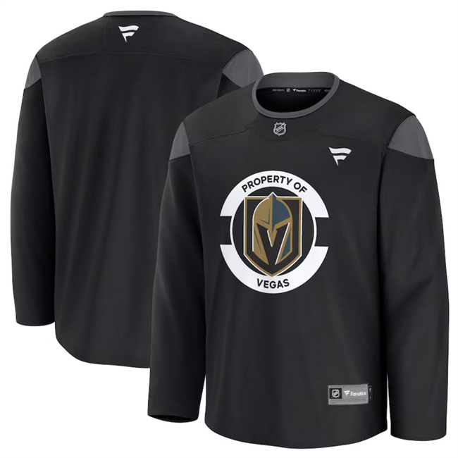 Vegas Golden Knights Black 2024-25 Team Practice Stitched Hockey Jersey Vegas Golden Knights Black 2024-25 Team Practice Stitched Hockey Jersey