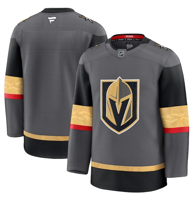 Vegas Golden Knights Blank Grey 2024-25 Alternate Stitched Hockey Jersey