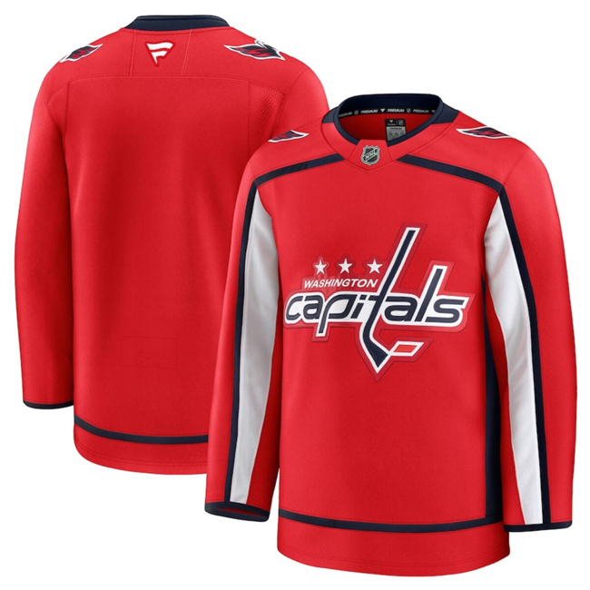 Washington Capitals Blank Red 2024-25 Home Stitched Hockey Jersey
