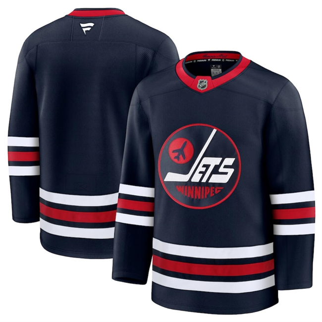 Winnipeg Jets Navy 2024-25 Alternate Stitched Hockey Jersey