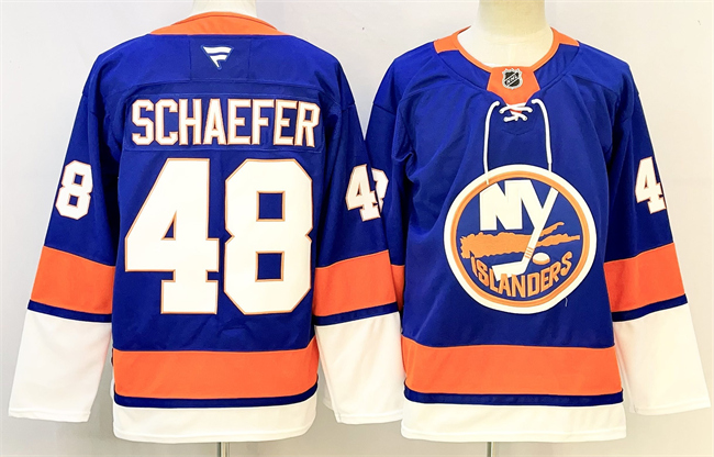 New York Islanders #48 Matthew Schaefer Royal 2024-25 Home Stitched Hockey Jersey