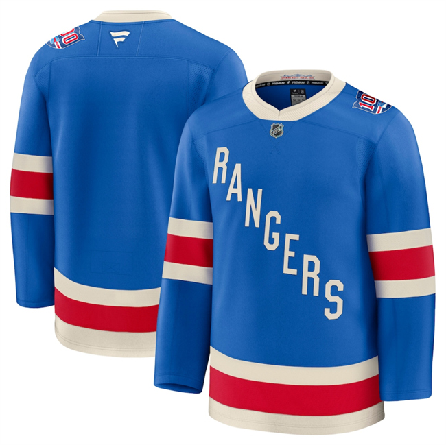 New York Rangers Blank Blue Centennial Stitched Hockey Jersey New York Rangers Blank Blue Centennial Stitched Hockey Jersey