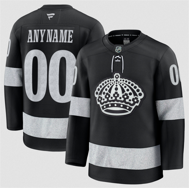 Los Angeles Kings Custom Black Alternate Stitched Hockey Jersey
