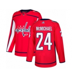 Washington Capitals #24 Connor McMichael Authentic Red Home Hockey Jersey