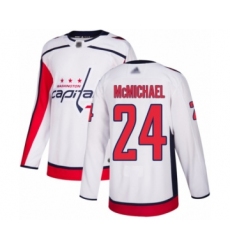 Washington Capitals #24 Connor McMichael Authentic White Away Hockey Jersey