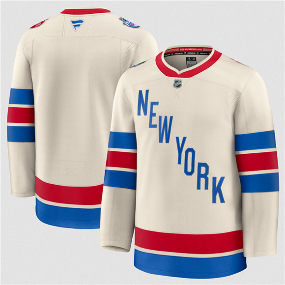 New York Rangers Blank Cream 2026 Winter Classic Stitched Hockey Jersey New York Rangers Blank Cream 2026 Winter Classic Stitched Hockey Jersey
