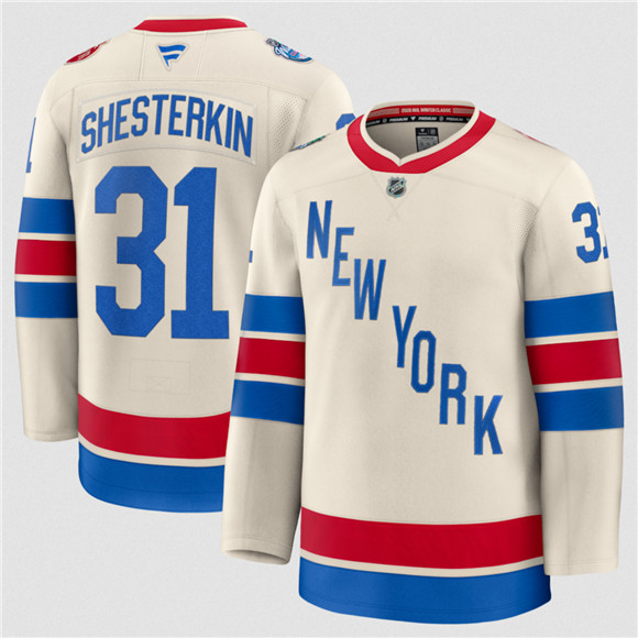 New York Rangers #31 Igor Shesterkin Cream 2026 Winter Classic Stitched Hockey Jersey