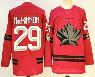 Canada Hockey #29 Nathan MacKinnon Red Stitched Jersey