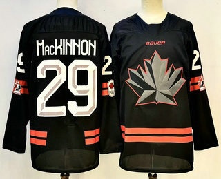 Canada Hockey #29 Nathan MacKinnon Black Stitched Jersey