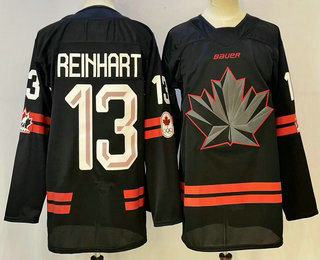 Canada Hockey #13 Sam Reinhart Black Stitched Jersey