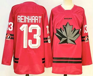 Canada Hockey #13 Sam Reinhart Red Stitched Jersey