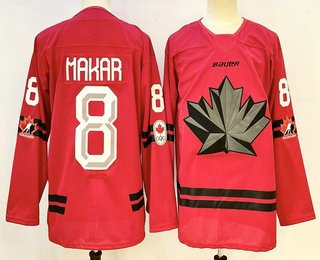 Canada Hockey #8 Cale Makar Red Stitched Jersey