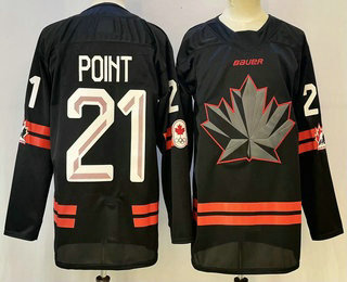 Canada Hockey #21 Brayden Point Black Stitched Jersey