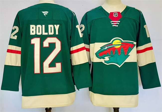 Minnesota Wild #12 Matt Boldy Green 2024-25 Home Stitched Hockey Jersey