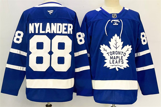 Toronto Maple Leafs #88 William Nylander Blue 2024-25 Stitched Jersey Toronto Maple Leafs #88 William Nylander Blue 2024-25 Stitched Jersey