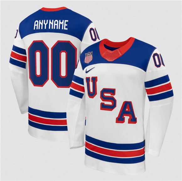 USA Active Player Custom White 2026 Stitched Jersey USA Active Player Custom White 2026 Stitched Jersey