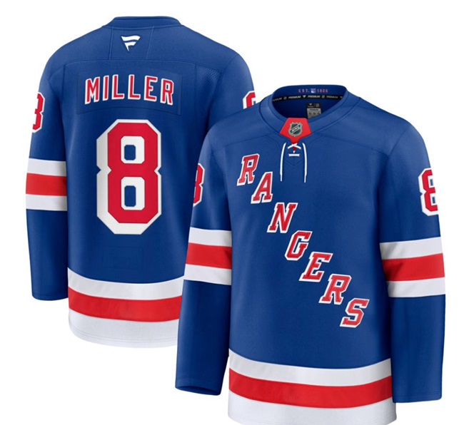 New York Rangers #8 J.T. Miller Royal 2024-25 Home Stitched Hockey Jersey