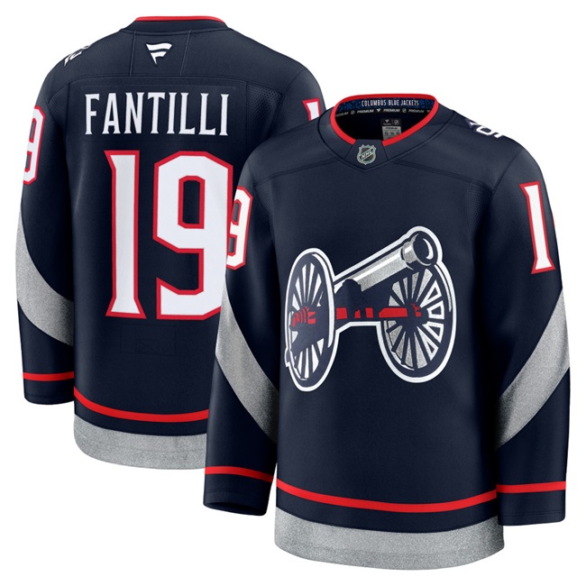 Columbus Blue Jackets #19 Adam Fantilli Navy 2024-25 Alternate Stitched Hockey Jersey
