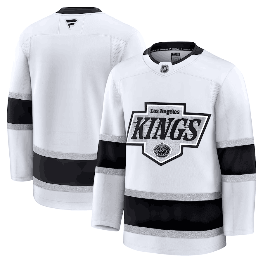 Los Angeles Kings Blank White 2024-25 Away Stitched Hockey Jersey