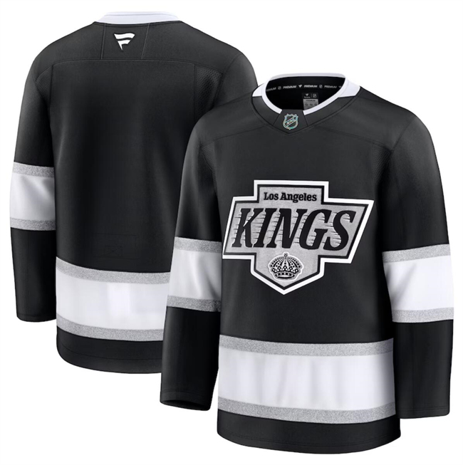 Los Angeles Kings Custom Black 2024-25 Home Stitched Hockey Jersey
