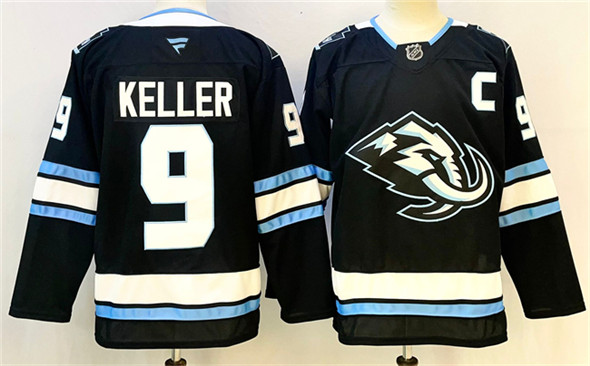 Utah Mammoth #9 Clayton Keller Navy 2025 With C Patch Stitched Jersey