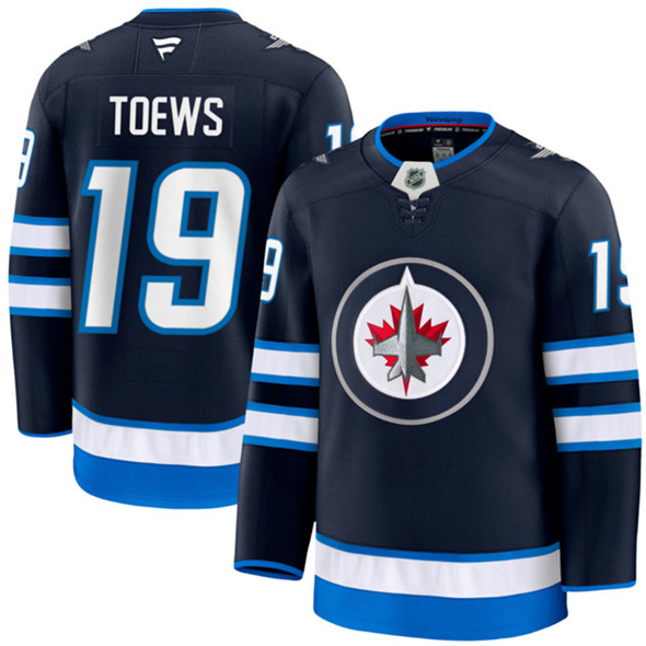 Winnipeg Jets #19 Jonathan Toews Navy 2024-25 Home Stitched Hockey Jersey