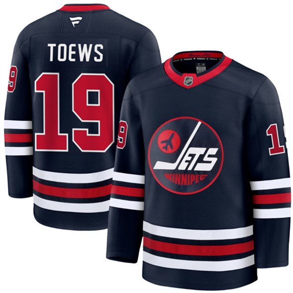 Winnipeg Jets #19 Jonathan Toews Navy 2024-25 Alternate Stitched Hockey Jersey