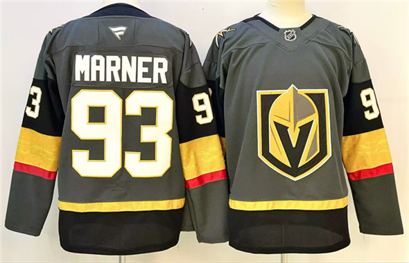 Vegas Golden Knights #93 Mitch Marner Grey 2024-25 Stitched Hockey Jersey