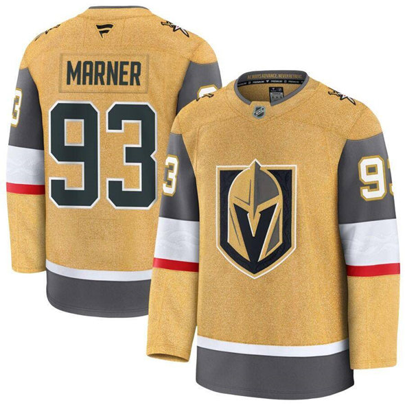 Vegas Golden Knights #93 Mitchell Marner Gold 2024-25 Home Stitched Hockey Jersey