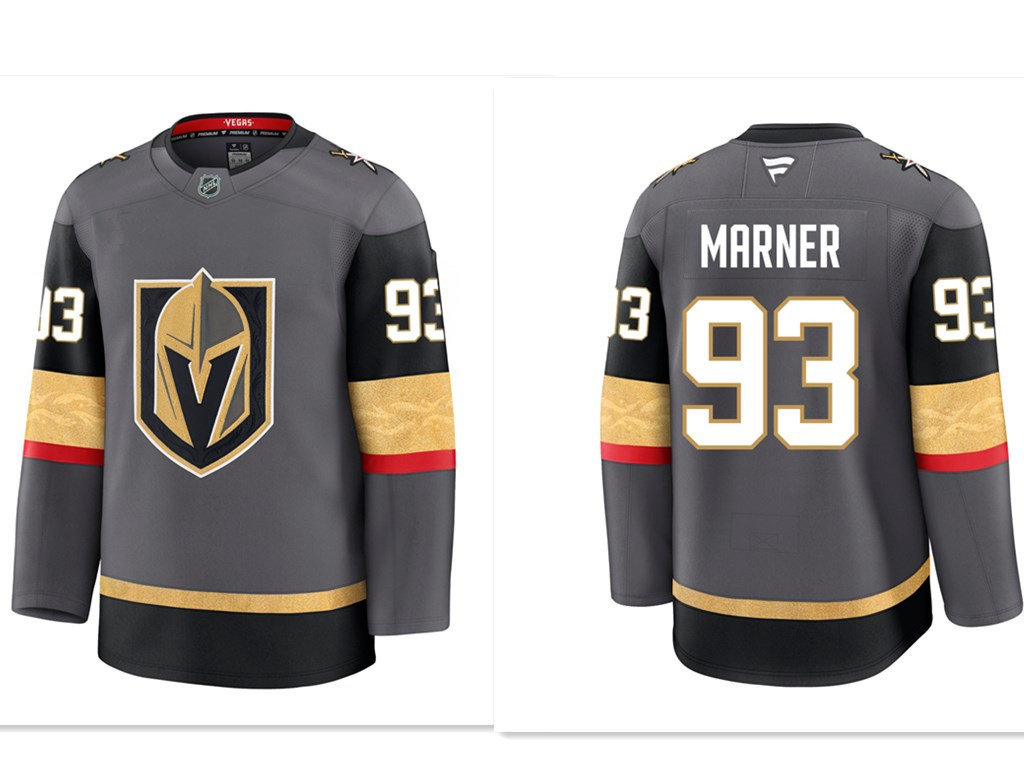 Vegas Golden Knights #93 Mitchell Marner Gray 2024-25 Alternate Stitched Hockey Jersey Vegas Golden Knights #93 Mitchell Marner Gray 2024-25 Alternate Stitched Hockey Jersey