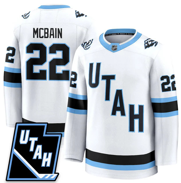 Utah Hockey Mammoth #22 Jack McBain 2025 Limited All Stitched White Jersey