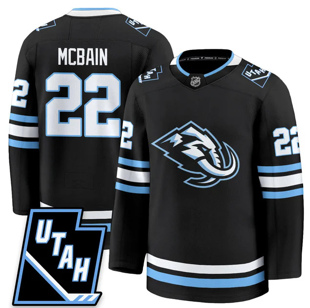 Utah Hockey Mammoth #22 Jack McBain 2025 Limited All Stitched Black Jersey