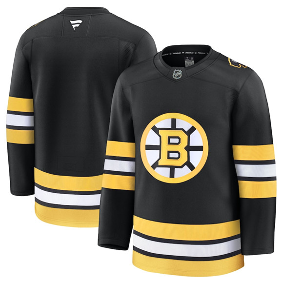 Boston Bruins Blank Black 2025 Home Stitched Hockey Jersey