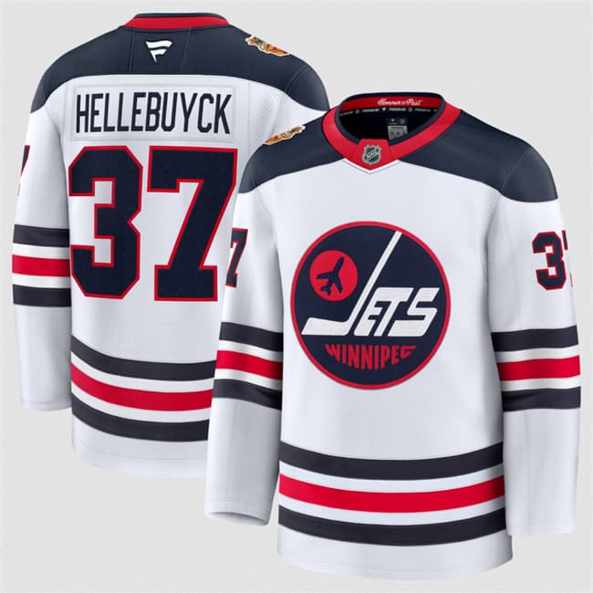 Winnipeg Jets #37 Connor Hellebuyck White 2026 Home Stitched Hockey Jersey