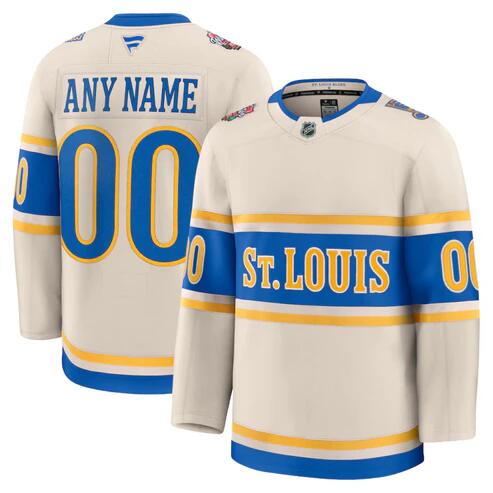 St. Louis Blues Active Player Custom Cream 2024-25 Winter Classic Stitched Hockey Jersey St. Louis Blues Active Player Custom Cream 2024-25 Winter Classic Stitched Hockey Jersey