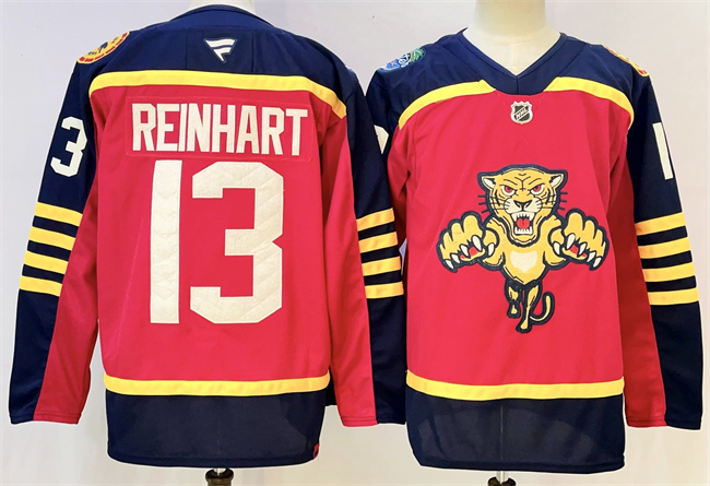 Florida Panthers #13 Sam Reinhart Red 2026-2026 Winter Classic Stitched Hockey Jersey