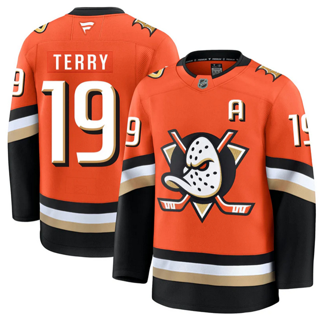 Anaheim Ducks #19 Troy Terry Orange 2026 Home Stitched Hockey Jersey