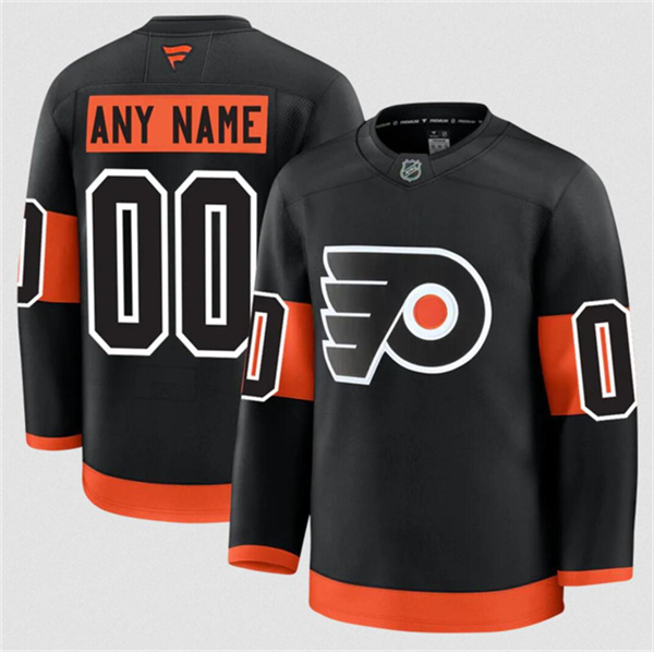Philadelphia Flyers ACTIVE PLAYER Custom Black 2024-25 Alternate Stitched Hockey Jersey
